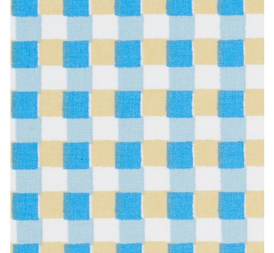 Baumwoll-Stoff "Karo-Blau" Acryl beschichtet