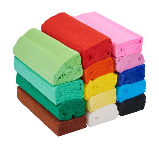 VBS Krepppapier-Set, farbig sortiert