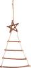 Willow ladder tree with star, natural
