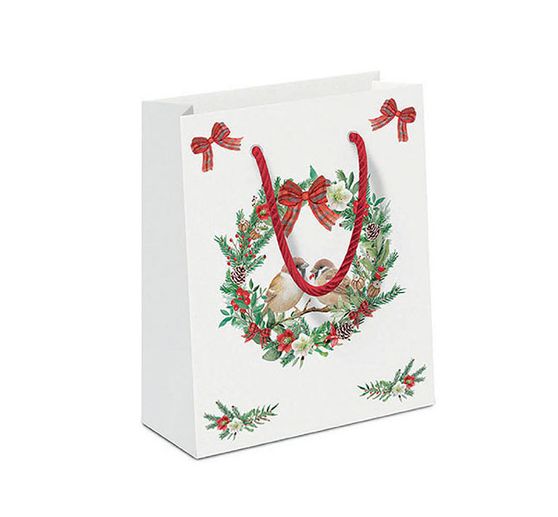 Napkin "Sparrows in a wreath"