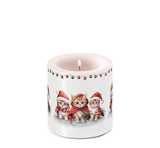 Serviette "Lustige Weihnachtskätzchen"