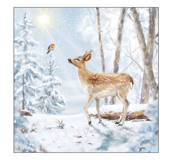 Serviette "Winterwelt"