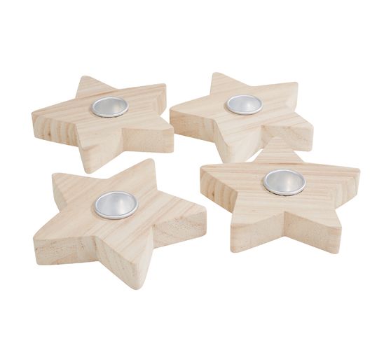 VBS Stick candle holder "Star" 4 pieces