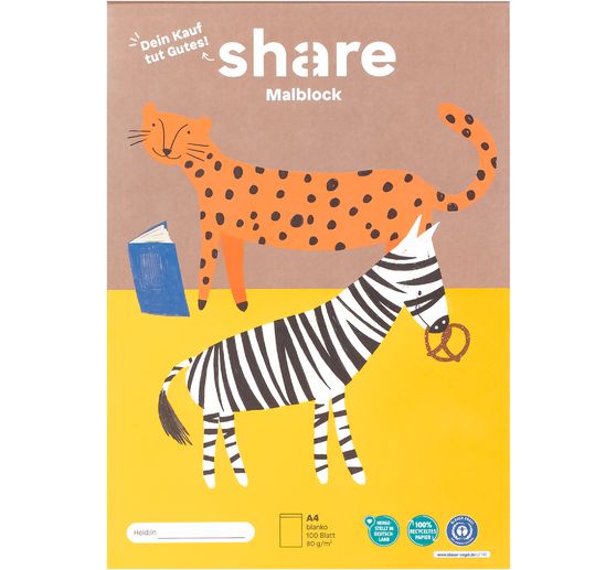 share Malblock A4, 100 Blatt