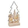 VBS Holz-Steckmotiv "Metalltanne - Lichterglanz", inkl. LED