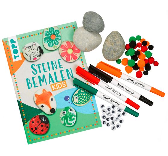 Kreativ-Set "Steine bemalen Kids"