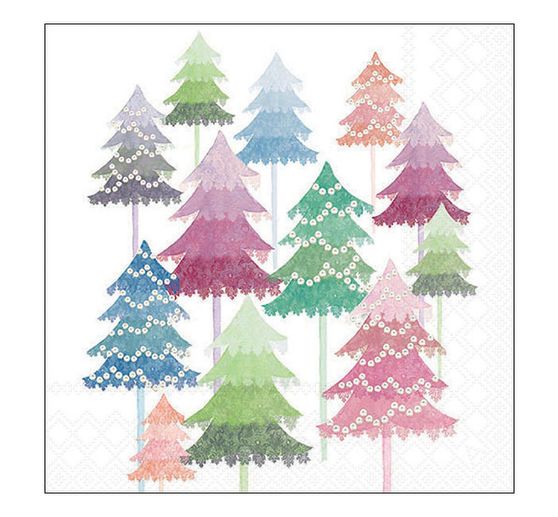 Serviette "Watercolor Trees"