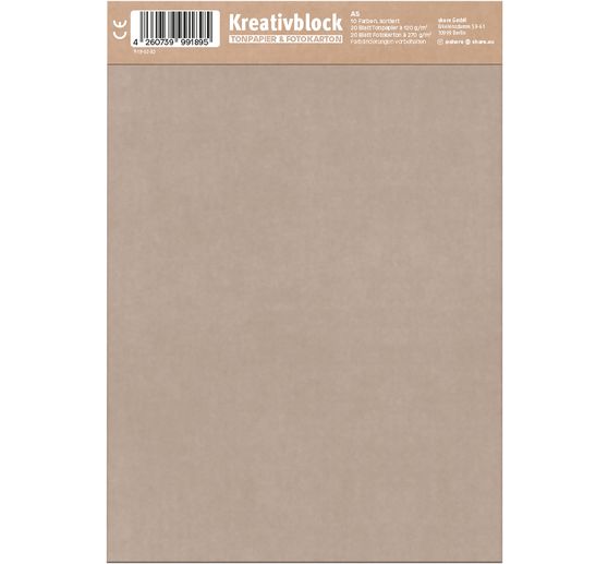 share Kreativ-Bastelblock A5, 40 Blatt