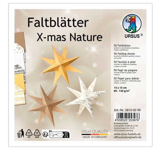 Faltblätter "Xmas Nature"