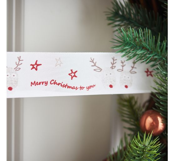 Taffeta ribbon "Reindeer"