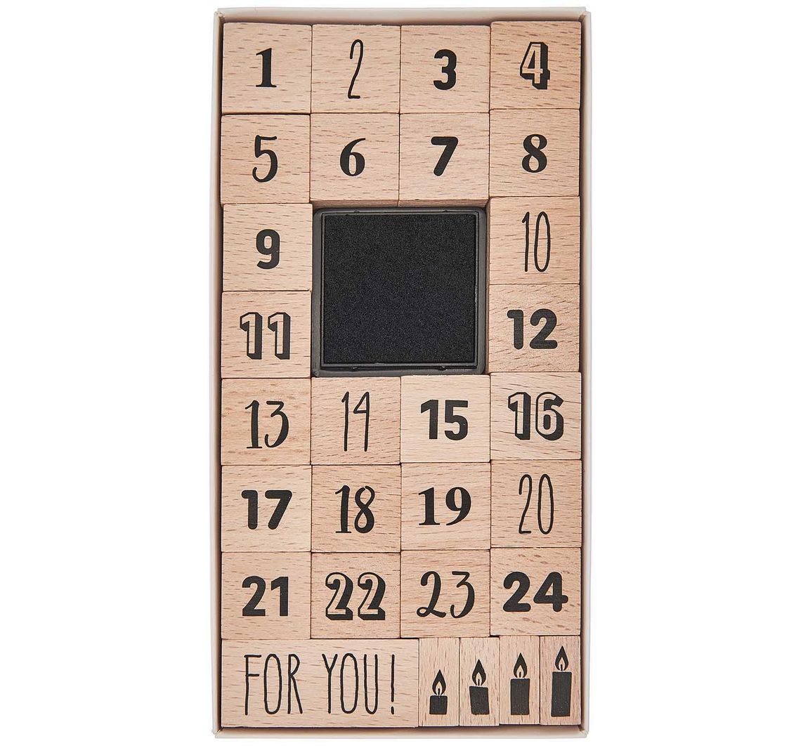 XL Stempel-Set "Adventszahlen"