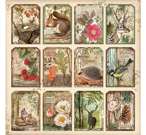 Maxi Scrapbook block "Forest"