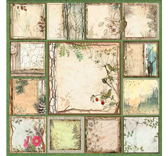 Maxi Scrapbook block "Forest"