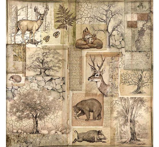 Maxi Scrapbook block "Forest"