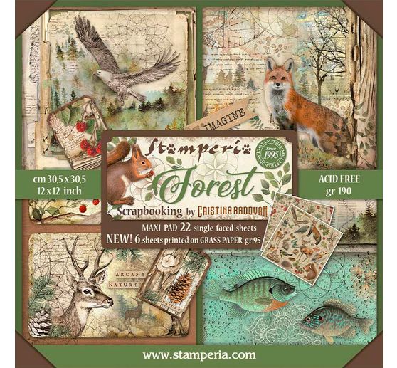 Maxi Scrapbook block "Forest"