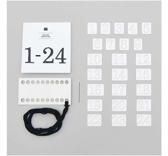 Rico Design Stick & Stitch pack "Advent numbers"