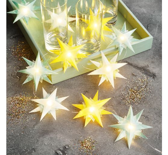 VBS Micro-LED-Lichterkette, mit Timer, 10 LEDs