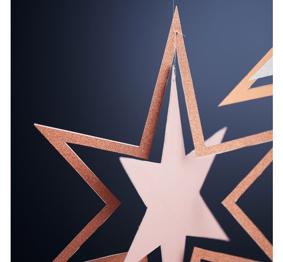 Metallic- und Glitzerpapier-Mix, A4, 32 Blatt