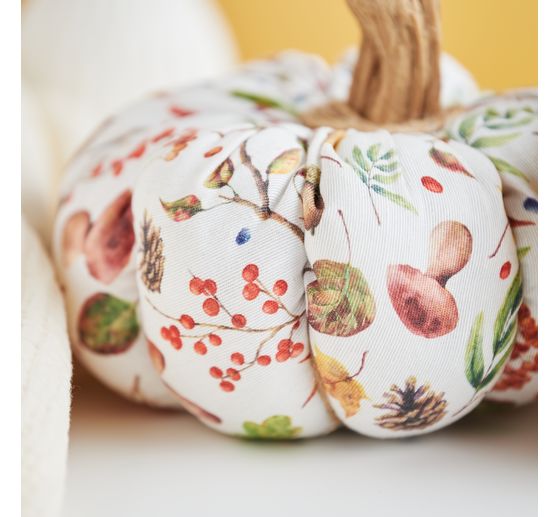 Motiv-Stoff Leinenoptik "Herbstzauber"