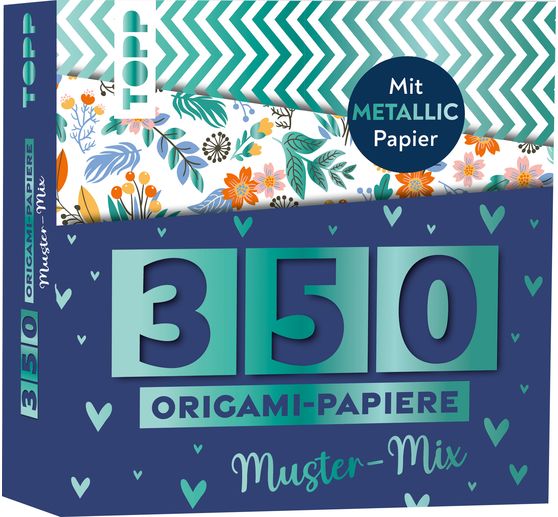 350 Origami-Papiere "Muster-Mix"
