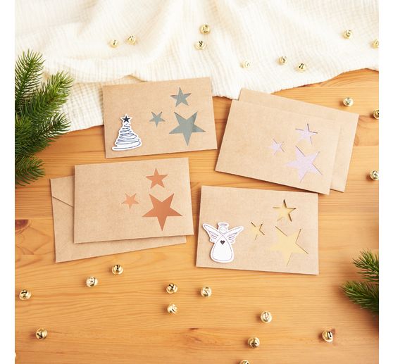 Metallic- und Glitzerpapier-Mix, A4, 32 Blatt