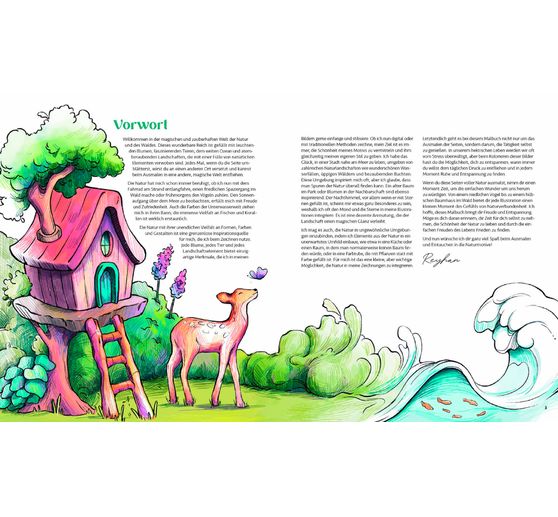 Book "Meine Ausmalwelt: Wald und Natur"