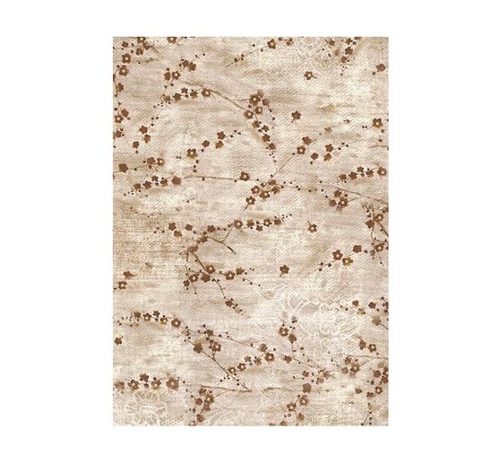 Motiv-Strohseide Backgrounds "Old Lace"