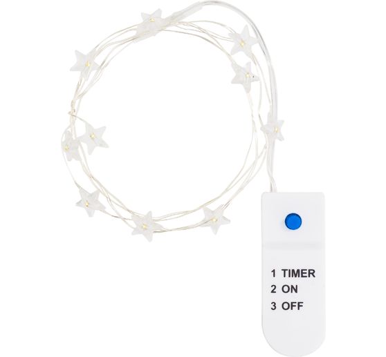 VBS Micro-LED-Lichterkette "Stern", 10 LEDs, mit Timer
