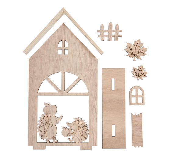 VBS Holz-Steckmotiv "Igelhaus"