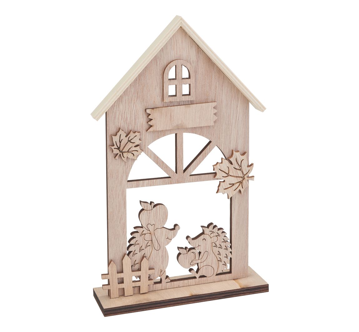 VBS Holz-Steckmotiv "Igelhaus"