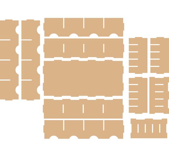 Flexio "Stempelkissen-Box" 20 Fächer