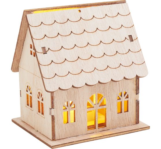 VBS Holzbausatz "Haus", inkl. LED