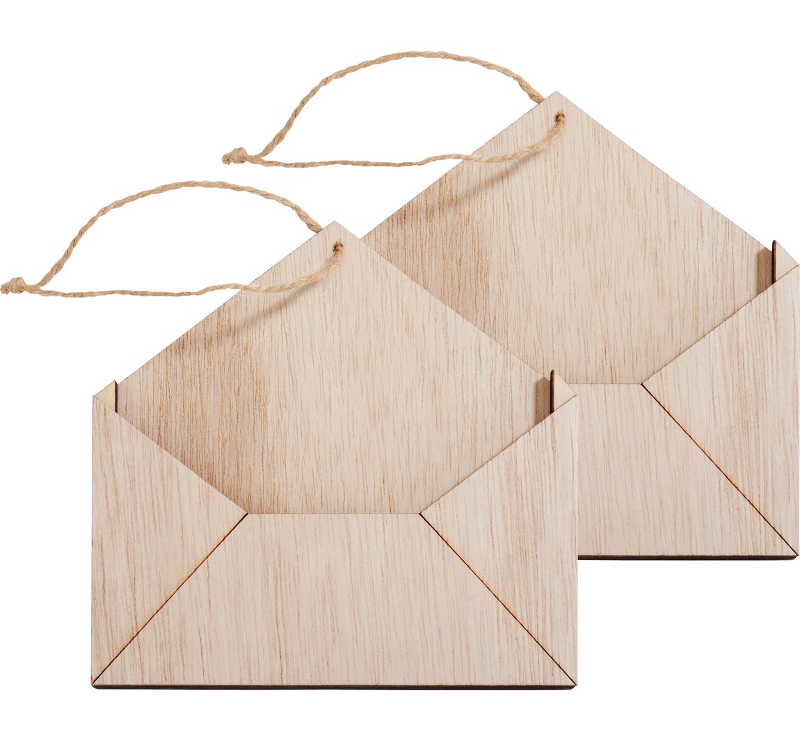 VBS Holz-Briefumschlag