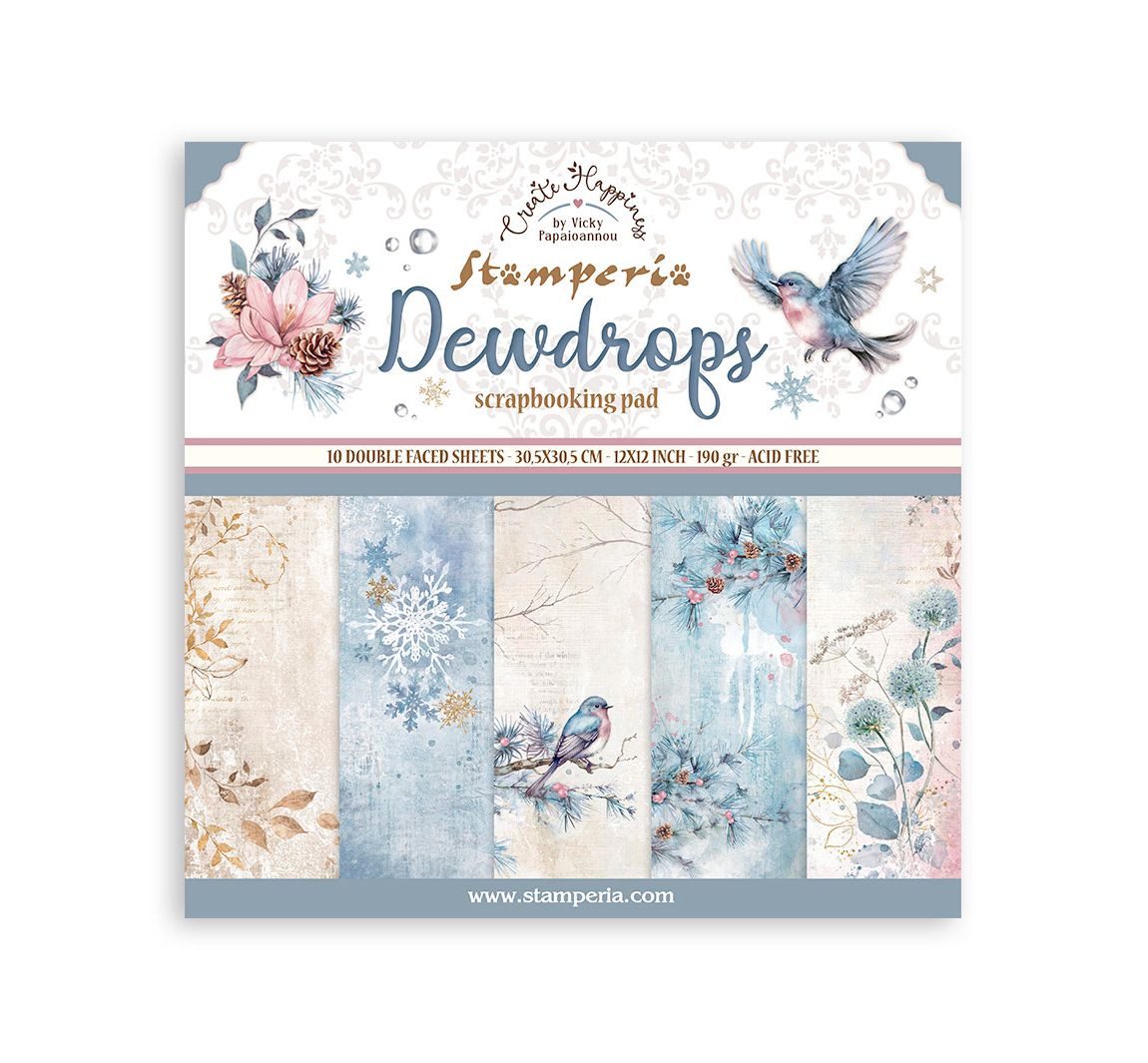 Scrapbook-Block "Dewdrops"