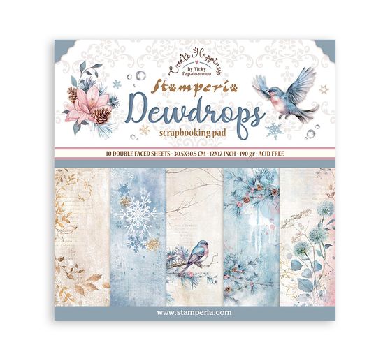 Scrapbook-Block "Dewdrops"