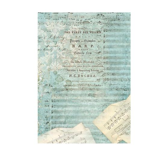 Motif straw silk backgrounds "Music"