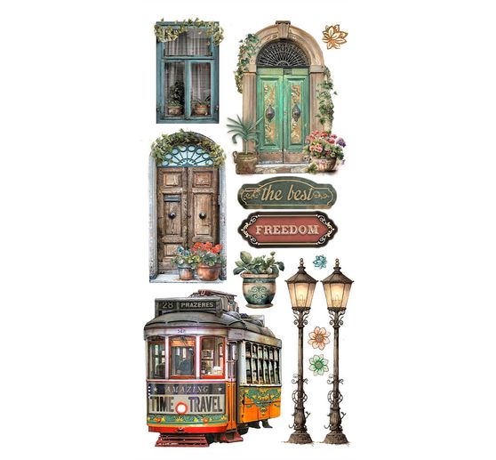 Paper Cut-Outs "Art of Travelling"