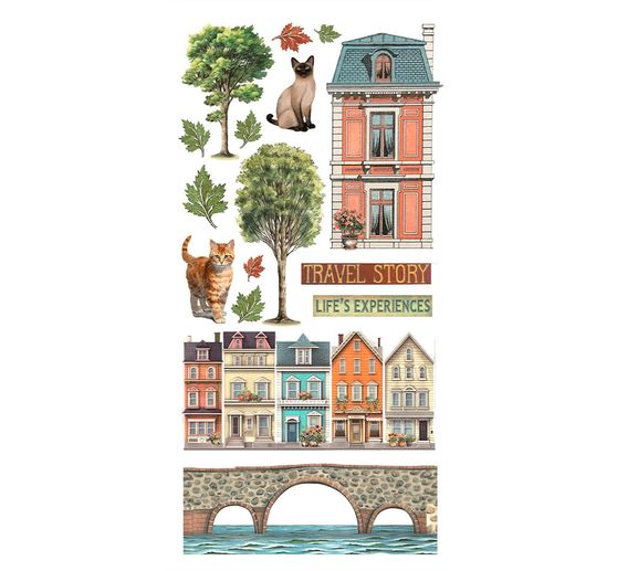 Paper Cut-Outs "Art of Travelling"
