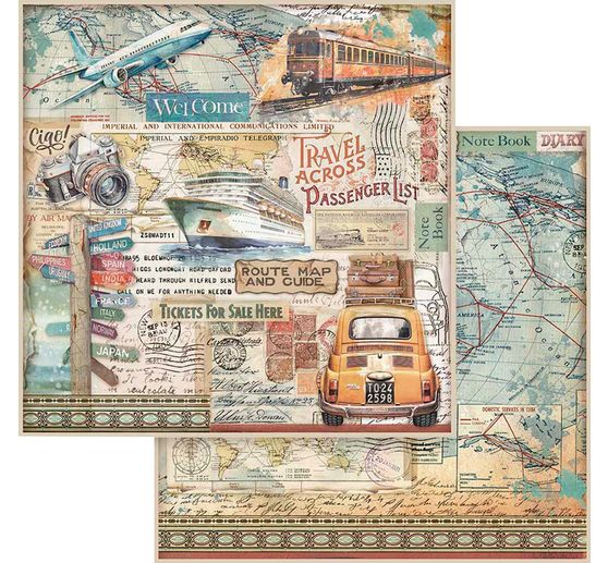 Scrapbook-Block "Art of Travelling"