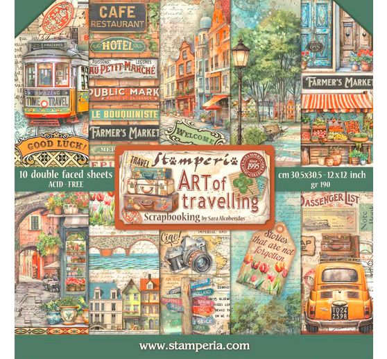 Scrapbook-Block "Art of Travelling"