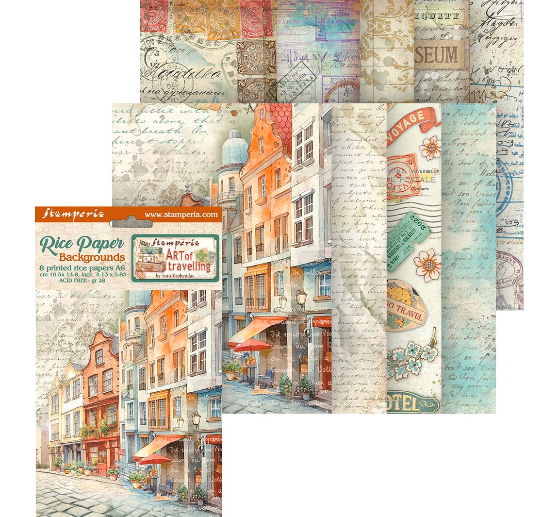 Motiv-Strohseide Backgrounds Art of Travelling