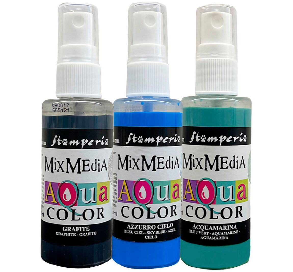 Stamperia Aquacolor "Art of Travelling", 3er-Set