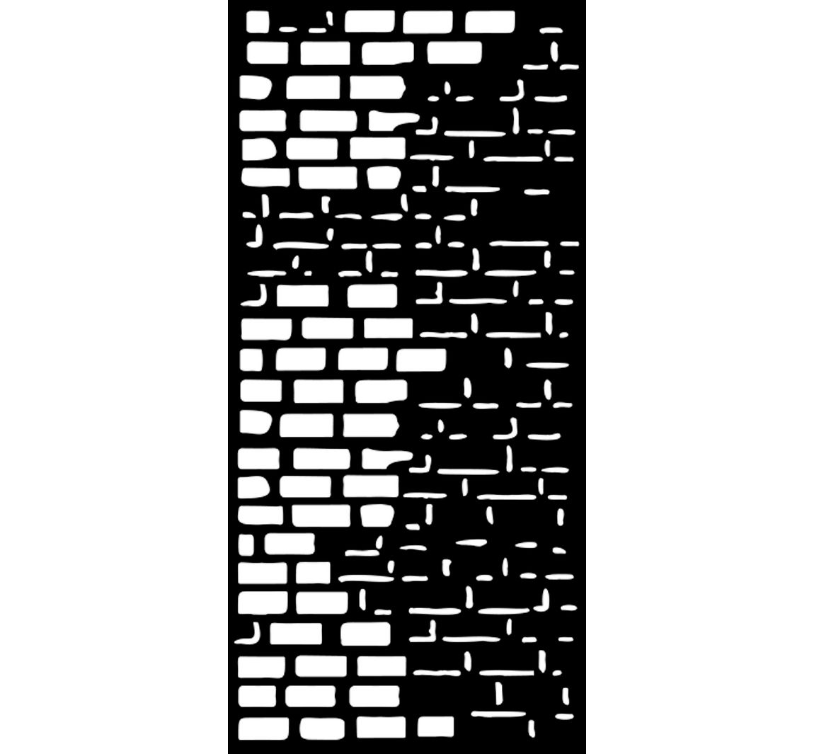 Schablone Art of Travelling, Bricks