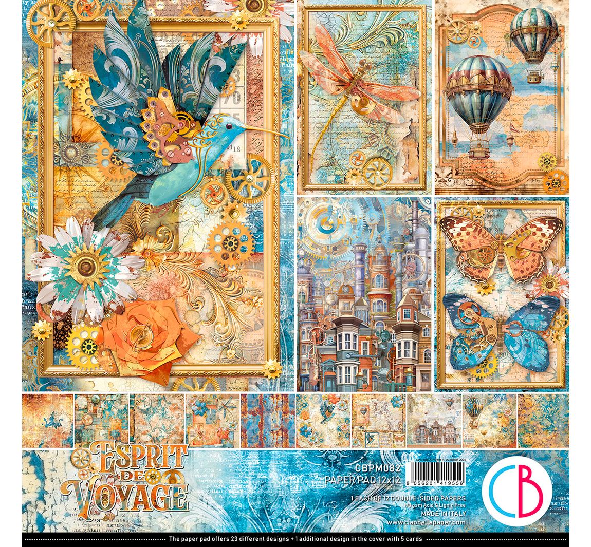 Scrapbook-Papier "Esprit de Voyage"