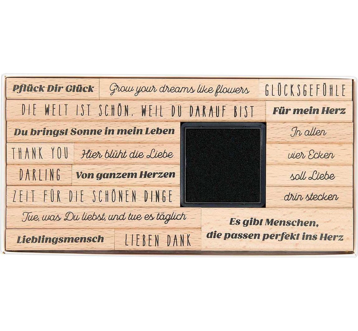 XL Stempel-Set Poesiealbum