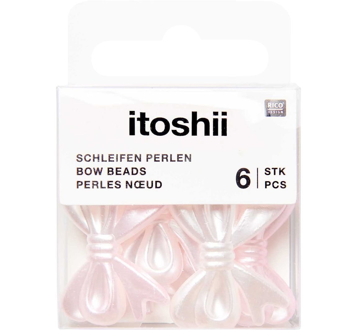 itoshii Perlen-Set "Schleifen", Perlrosa