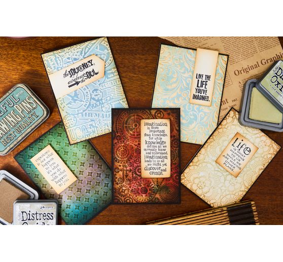 Sizzix Multi-Level-Prägeschablone "Vault Airmail by Tim Holtz"