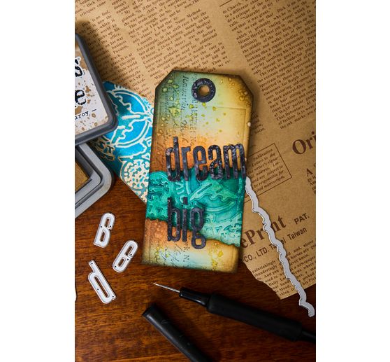 Sizzix Multi-Level-Prägeschablone "Vault Airmail by Tim Holtz"
