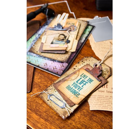 Sizzix Thinlits Stanzschablone "Vault Noteworthy by Tim Holtz"