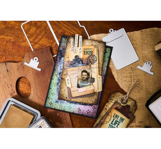 Sizzix Thinlits Stanzschablone "Vault Noteworthy by Tim Holtz"